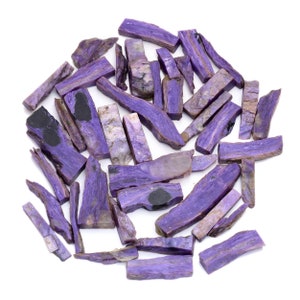 PURPLE GENUINE Rough Chaorite Specimen Raw Gemstone Charoite long slices&sticks fine colour nopolis slices top raw material for jewelry