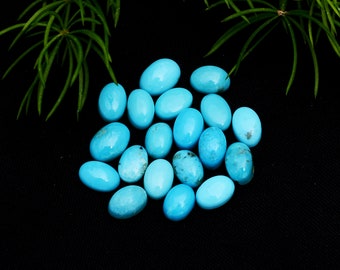 AAA Quality Natural turquoise cabochon, calibrated flat back oval gemstone available in 6x4mm calibrated sizes, Wholesale Cab , 1piece