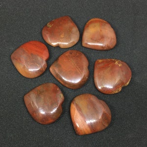 Red jasper, Red jasper heart, Red jasper gemstone, heart shape, heart shape jasper, jasper gemstone, cabochon, gemstone, fancy red jasper