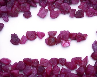 Natural Red Ruby Lot | Raw African Gemstones (6-9 MM)