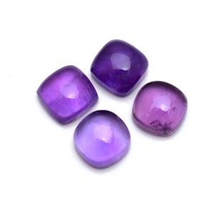 Almofada Natural Calibrado Roxo Ametista Costas Planas Cabochão Pedras Preciosas Soltas Tamanhos 4,5,6,7,8,9,10,11,12,13,14,15,16,17,18,19,20,25 MM