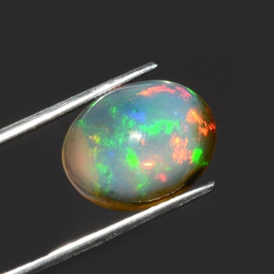 AAA etiope Welo opale di fuoco forma ovale cabochon sciolto gemma 6,55 CT, forniture per la creazione di gioielli, cabochon stock unico 16x13x7 mm