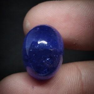16 x 12,5 mm, 20 x 16,5 mm, 21 x 12,5 mm, 18,5 x 13 mm gecertificeerde natuurlijke tanzaniet ovale cabochon topkleur losse edelsteen