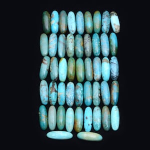 18 x 6 mm Blau Grün Türkis Cabochon, Paar Edelstein, lange Länge Oval Flat Back Edelstein, Großhandel Edelstein, Türkis Edelstein, Verwenden Sie Pendent