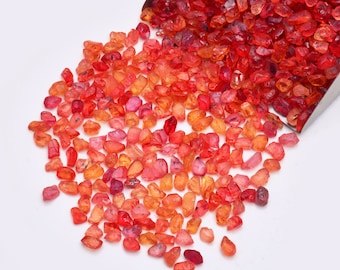 50 Pieces Natural Untreated Orange Sapphire Raw/orange Sapphire Rough/Sapphire Raw/Precious Raw/Orange Sapphire Raw/3-6 MM