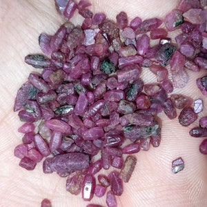 50 Pieces RUBY Raw Crystal Loose Rough, Rough Ruby, Raw Ruby