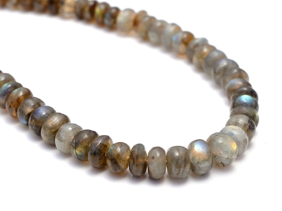 Braccialetto Di Perline Di Labradorite, Pietra Preziosa Blu Flash, Regalo Per Donna, Gioielli Con Perline, Facilmente Regolabile, SKU1252 - Italia - Foto 2