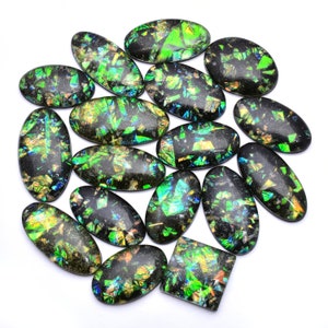 Natural abalone concha doublet pérola e cristal doublet forma oval cabochão melhor alta qualidade pedra preciosa solta tamanho grande cabochão a granel