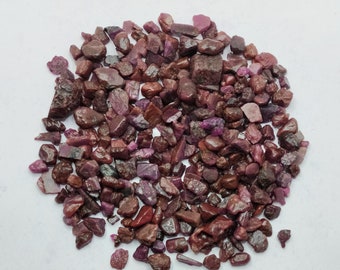 Natural Red Ruby Raw Lot | 5-12 MM Rough Gemstones
