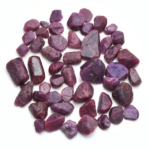 10 pcs 7mm to 15mm Raw Red Ruby From Africa, Rough Ruby Raw Gemstones