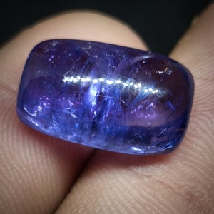 Cabochão de Tanzanita Para joias - Cabochões de Tanzanita de qualidade AAA - Cabochão de Tanzanita Natural - Pedra solta de Tanzanita - Cabochões de Tanzanita