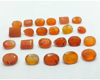 AAA Quality Carnelian Faceted Gemstone/Carnelian Cut/Calibrated Size 11x9mm to 15x11x8mmSemiprecious Stone/Jewelry Making stone.