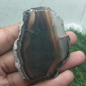 Black Onyx Polished Slices Rough Gemstone,Black Onyx Polished Rough,Onyx Onyx Specimens,Onyx Gemstone,Slice for ring,earing,pendent Making.