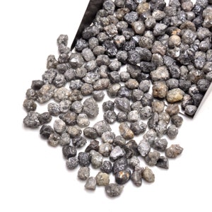 20Pieces Natural Raw Diamond Rough Stone, Specimen Diamond Raw, Geniune Diamond Stone, Loose Diamond, White gray Diamond Faceting-Size 4-7MM