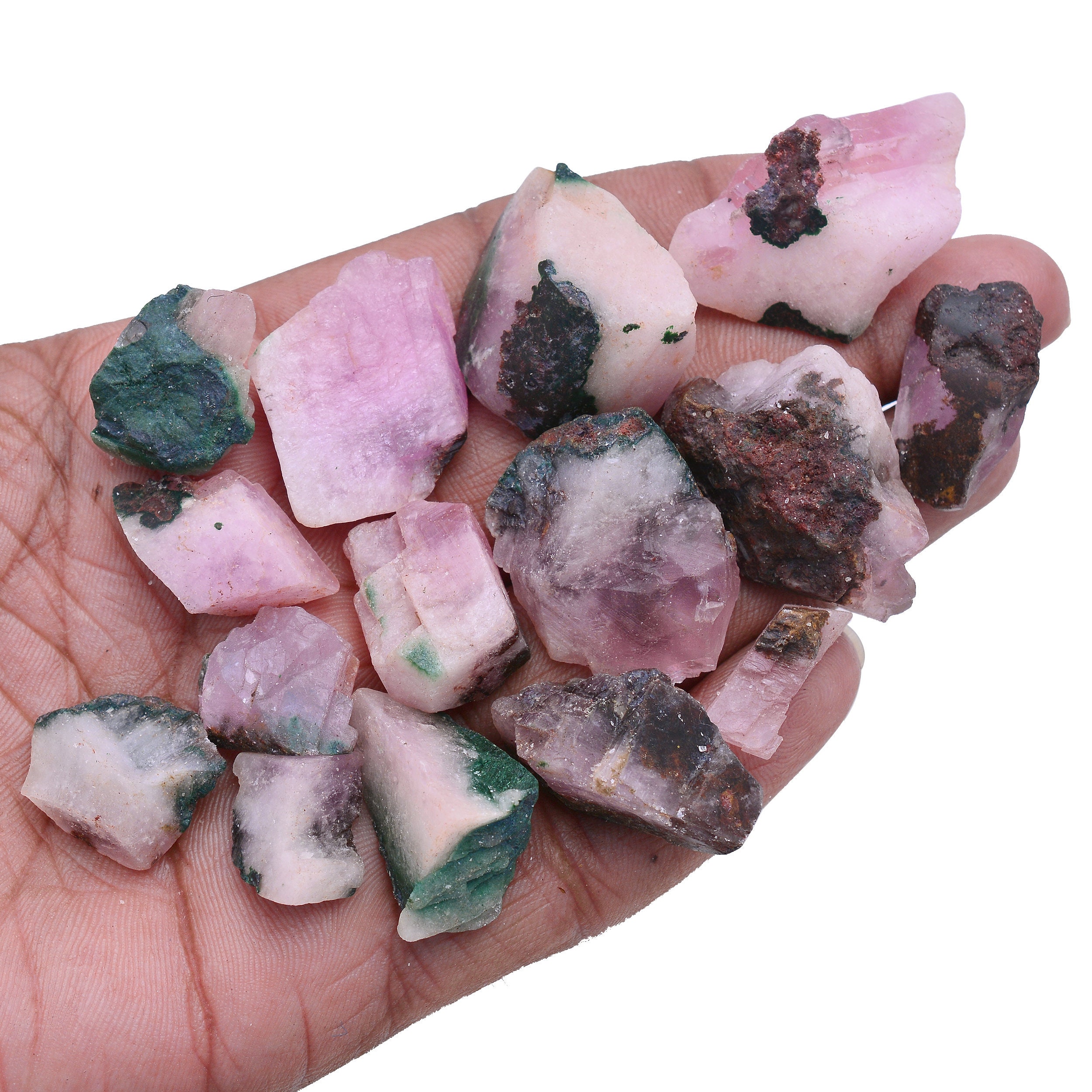 ピンククンツァイト原石（18～30mm）-スポジュメン宝石 - Etsy 日本