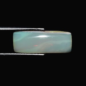 Natural White Australian Opal Cabochon 4.70 Carats 21x9x4 MM Rectangle Shape Jewelry Making Opal Loose Gemstone
