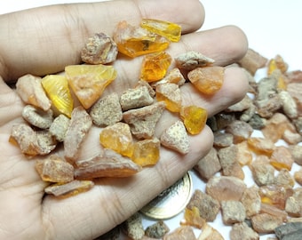Ruwe gele ambersteen, natuurlijke Litouwse mineralen (8 mm-15 mm)
