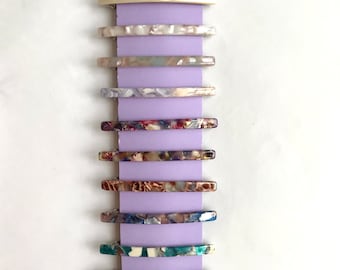 New colours — slender hair clip/barrette suitable for fine hair