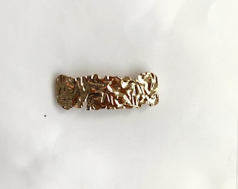Estilo vintage: pasador de metal recto para el cabello
