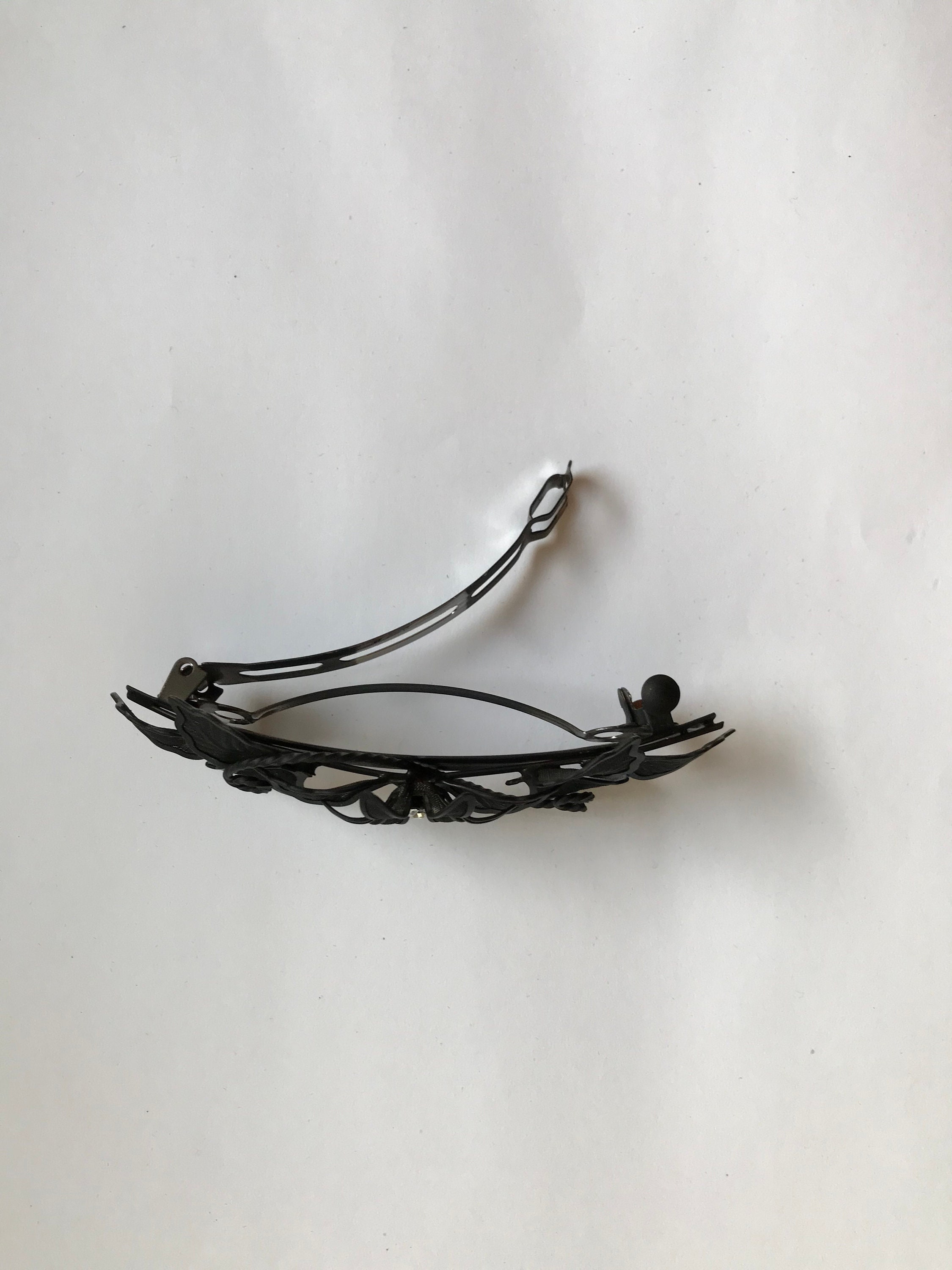 Vintage stylelarge size metal hair clip barrette with Etsy