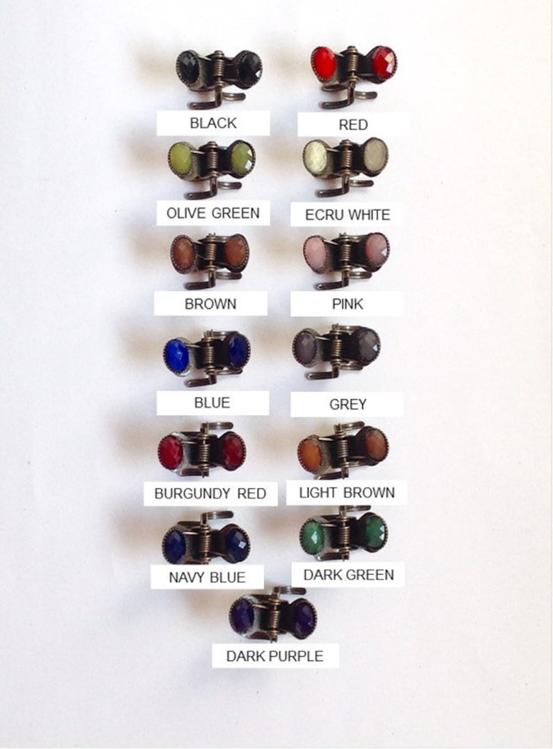 A Pair of Mini Gem Embellished Hair Grips/claw x 2 Etsy UK