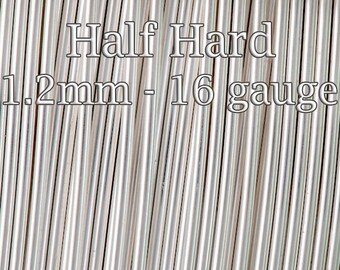 Silver filled wire Half Hard round 1.2mm 16ga bulk , 3 10 20 feet 20% OFF , silver filled tarnish resistant , Craft Supplies wire