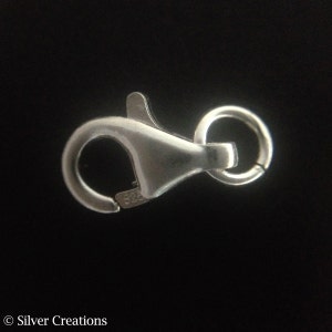 Sterling Silver lobster clasps 8.5mm bulk , 5 25 50 pcs 20%OFF, Solid Silver Lobster Claw Trigger Clasps  , jewelry making findings clasps
