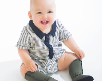 Wizard Boots - Merinowolle kniehohe Babysocken mit rutschfester Wildledersohle