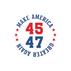 Trump 45 47 MAGA Decal | Trump Train Trump Wins | Kiss-Cut Vinyl Decals