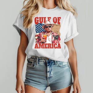Gulf of America Funny Trump T-shirt | Unisex Heavy Cotton Tee
