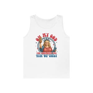 Womens OMG You Look Like the 4th of July Funny Tank | Unisex Heavy Cotton Tank Top