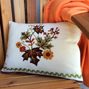 Fall Harvest Leaves Pillow Cover