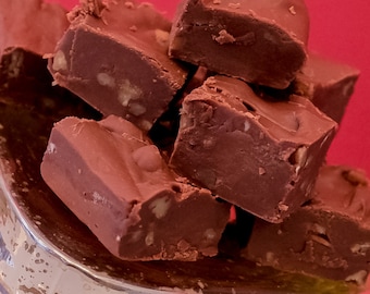 Pecan Chocolate Fudge, Gourmet Chocolate Candy, Bridal Shower Dessert , Fudge, Fudge by the Pound