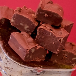 Pecan Chocolate Fudge, Gourmet Chocolate Candy, Bridal Shower Dessert , Fudge, Fudge by the Pound