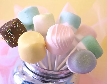 Spring Chocolate Dipped Marshmallow Pops – 1 Dozen