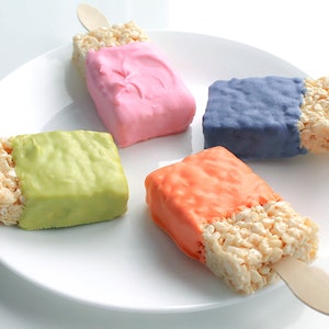 Chocolate Covered Rice Krispie Paint Brush Treats – 1 Dozen – Krispie Treat Pops Perfect for Kids Party Favors