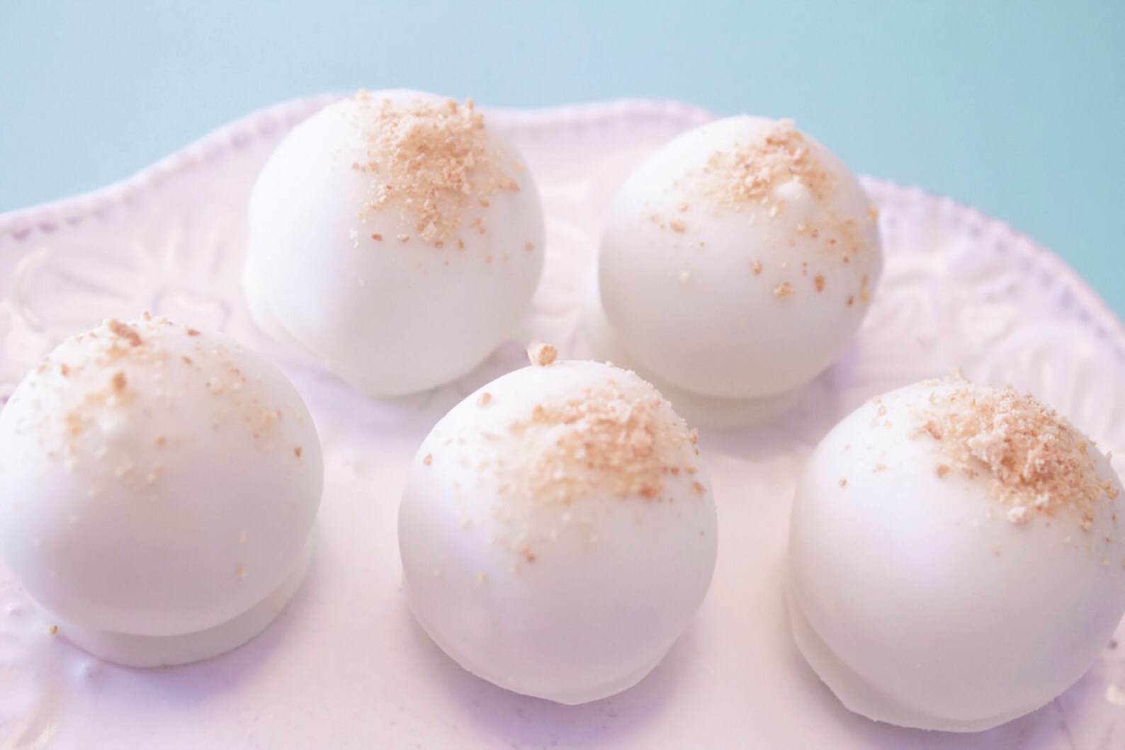 Key Lime Truffles White Chocolate Covered Cake Balls Summer Etsy