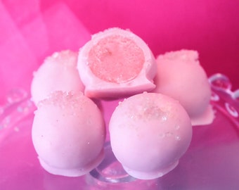 Pink Lemonade Cake Bites - Pink Lemonade Cake Balls