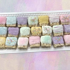 Mini Dipped Spring Rice Krispies- 2 Dozen