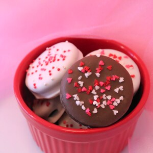 Valentines Chocolate Covered Sandwich Cookies 1 Dozen Cookies Come Packaged as a Valentines Gift image 3