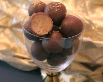 Buckeye Peanut Butter Candy, Chocolate Dipped Peanut Butter Balls, Gourmet Chocolate Candy