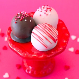 Chocolate Covered Valentines Cake Bites Assorted Flavors 1 Dozen image 4