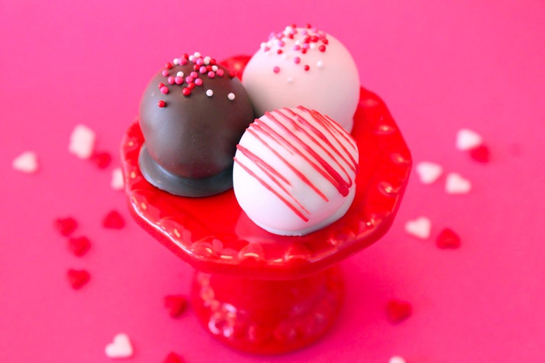 Chocolate Covered Valentines Cake Bites Assorted Flavors 1 Dozen image 4