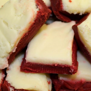 Homemade Red Velvet Fudge,  Old-Fashioned Fudge, Southern Desserts, Fudge by the Pound