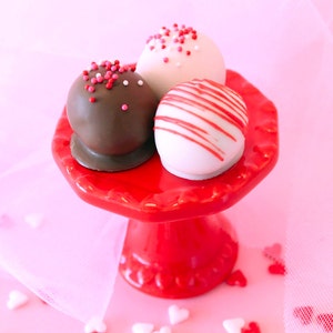 Chocolate Covered Valentines Cake Bites Assorted Flavors 1 Dozen image 2