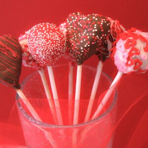 Chocolate Covered Valentine Cake Pops Assorted Flavors 1 Dozen image 3