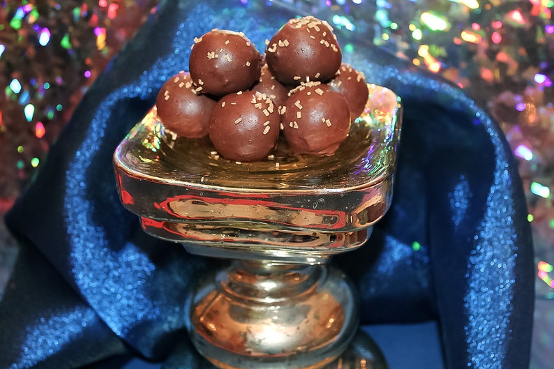 Buckeye Peanut Butter Candy, Chocolate Dipped Peanut Butter Balls, Gourmet Chocolate Candy image 3