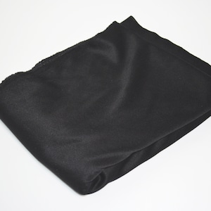 REMNANT: 1 1/2 yds Black 2-way Stretch Spandex Fabric