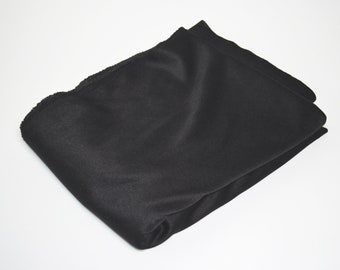 REMNANT: 1 1/2 yds Black 2-way Stretch Spandex Fabric