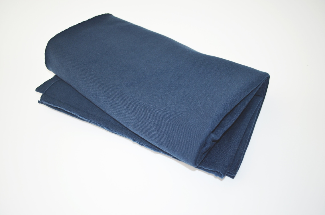 REMNANT 23 Inches Joann Fabrics Sweatshirt Fleece Navy Blue Etsy